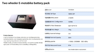 cellula di Ion Rechargeable Batteries Automobile 18650 del litio di 72V 30Ah