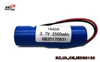 Batterie ricaricabili di ione di litio dei prodotti di Digital 3.7V 2500mAh INR18650