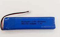 351770 batteria del polimero del litio di MSDS UN38.3 400mAh 7.4V