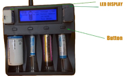 caricatore LCD 12V 2A di USB del caricatore astuto della batteria al litio