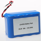 batteria al litio su ordinazione 8S1P del pacchetto 32700 della batteria di 25.6V 6Ah LiFePO4