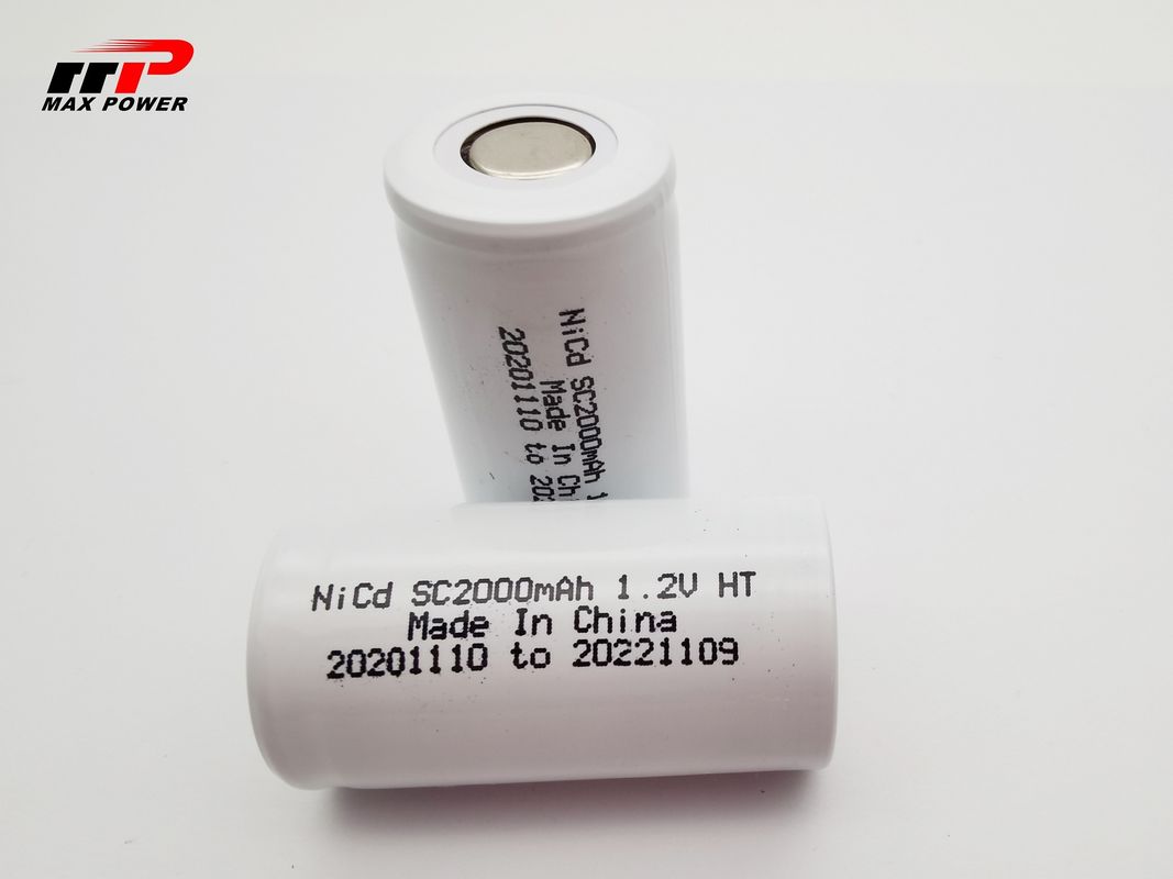 Batteria di tasso alto 10C 15C della batteria 1.2V 2000mAh di NICD