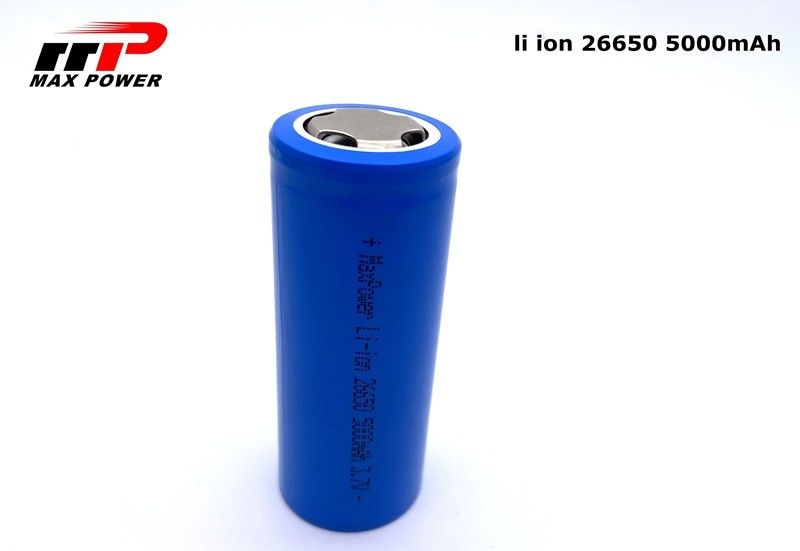 CB cilindrici di 3.7V 5000mAh 26650 2C Li Ion Batteries KC