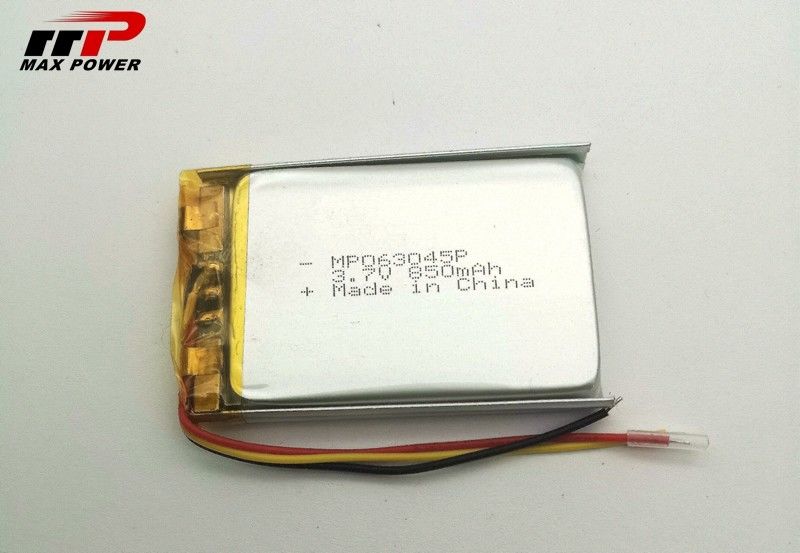 dispositivo di 3.7V 603045 850mAh Li Ion Rechargeable Battery For Medical