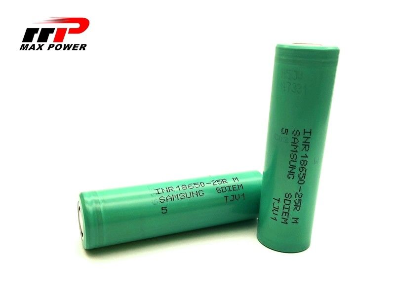 18650 2500mAh 3.7V 20A Li Ion Battery For Vacuum Cleaner