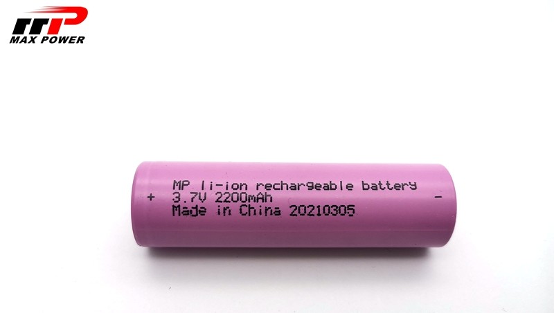 Litio cilindrico Ion Batteries 2200mAh 3.7V della Banca dei Regolamenti Internazionali 18650