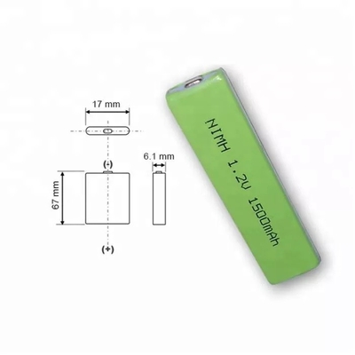 Batterie ricaricabili prismatiche 1400mAh 7/5F6 1,2 V Nimh per lettore CD Panasonic Walkman