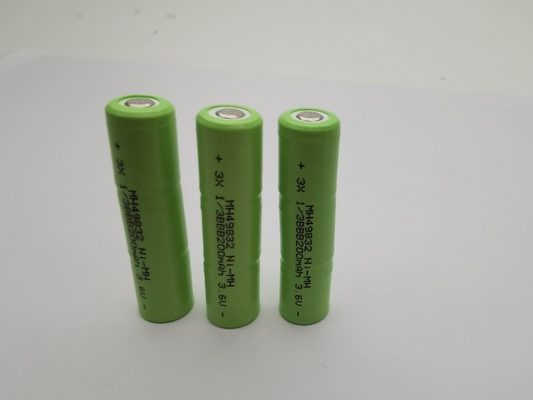 UL 3.6V 200mAh NIMH Rechargeable Batteries 1/3BBB custom nimh battery pack ready to use nimh batteries long cycle life Batterie ricaricabili per il consumo di energia elettrica