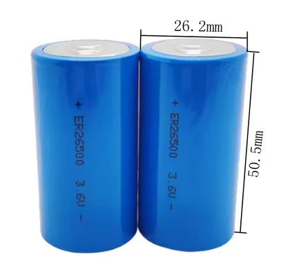 Er26500 3.6v 8500mah 9ah lisocl2 batteria Er26500 batteria al litio di dimensione C 3.6V 9000mah batteria al litio primaria