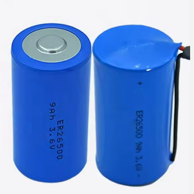 Er26500 3.6v 8500mah 9ah lisocl2 batteria Er26500 batteria al litio di dimensione C 3.6V 9000mah batteria al litio primaria