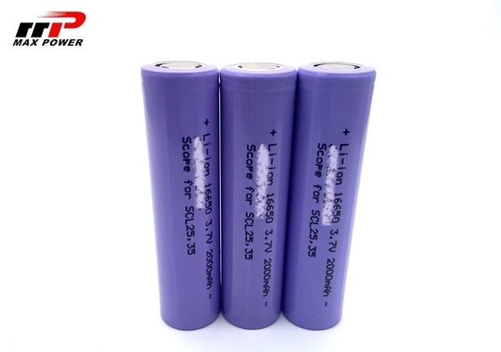 Li16650C 3.7 V 2000mah Batteria ricaricabile agli ioni di litio Cellula OEM servizio CE UL CB