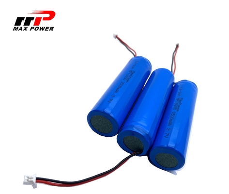 2500mAh 18650 3.7V Batterie ricaricabili agli ioni di litio Uso GPS