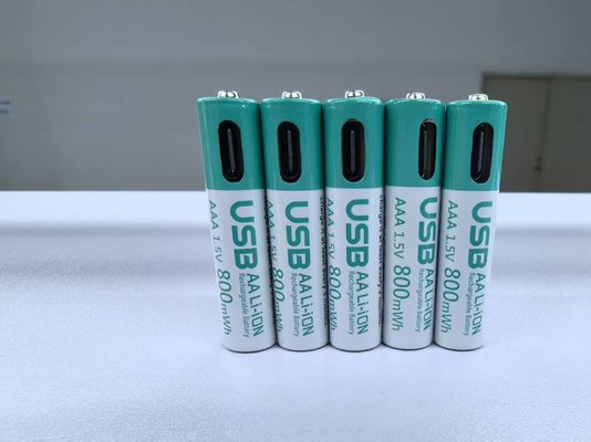 Batteria ricaricabile agli ioni di litio AAA 1,5 V 180 mA 660 mWh