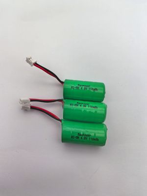 Pacco batteria a bottone Ni-MH ricaricabile da 110mAh 4,8V Ni-MH Batteria a bottone 4,8V 110mAh