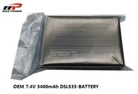 OEM della batteria 7.4V 3400mAh del polimero del litio di vista del visore termico con il pc nero Shell con l'UL dei CB del KC