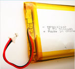 Pacchetto 804764 3100mah 3.7V della batteria del polimero dello ione del litio da 11,47 watt con il connettore con l'UL dei CB del KC
