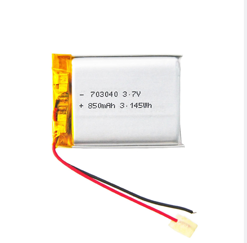 TW703040 Ricaricabile 3.7v 850mah Batteria polimerica al litio KC CB Lipo Batteria MSDS UN38.3