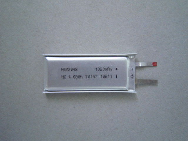 Batteria del polimero dello ione del litio di temperatura elevata 402048 1320mAh 3.7Volt