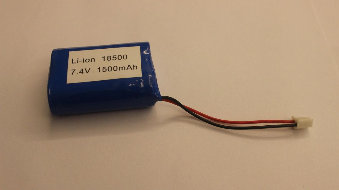 LED che accende il CE dell'UL di 18500 di 1500mAh 7.4V di litio batterie ricaricabili di ione