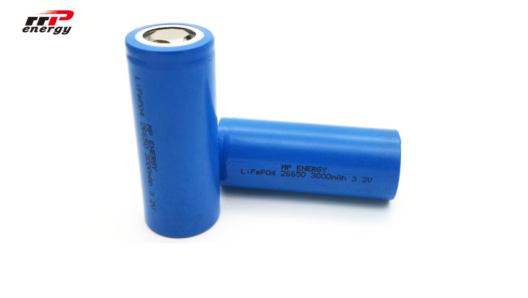 26650 3000mAh la batteria 3.2V 25000 del litio LiFePo4 cicla l'alto tasso di scarico