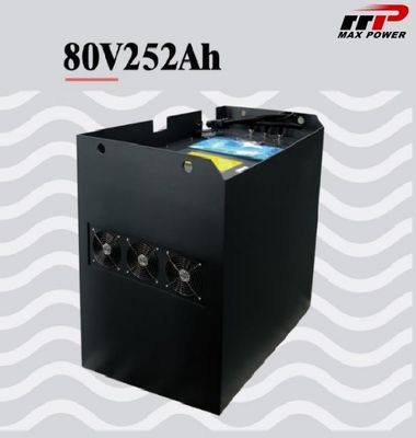 contenitore di carrello elevatore della batteria del litio LiFePO4 del fosfato di 80V 252AH RS485
