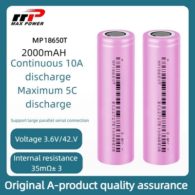 Batteria Li-ion 18650T 3.7V 2000mAh -40°C a 85°C