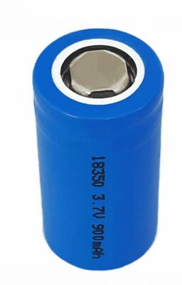 Grado A INR18350 Batteria agli ioni di litio 3.7V 900mAh Batteria ricaricabile ad alta capacità