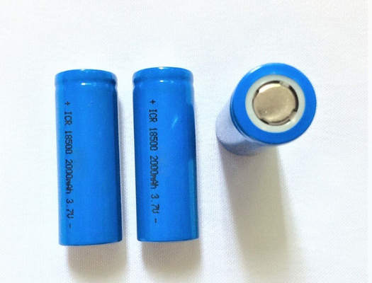 Batteria agli ioni di litio INR18500 Batteria ricaricabile agli ioni di litio ad alta capacità da 3,7 V da 2000 mAh