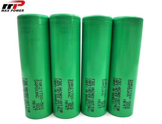 Batterie ricaricabili agli ioni di litio 21700 5000mAh 50S cella di potenza a scarica 3C