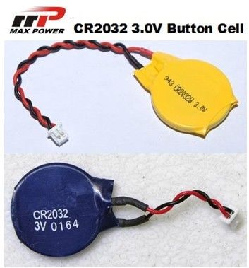 Batteria al litio primaria 210mAh, cellula ad alta tensione di CR2032 3V del bottone