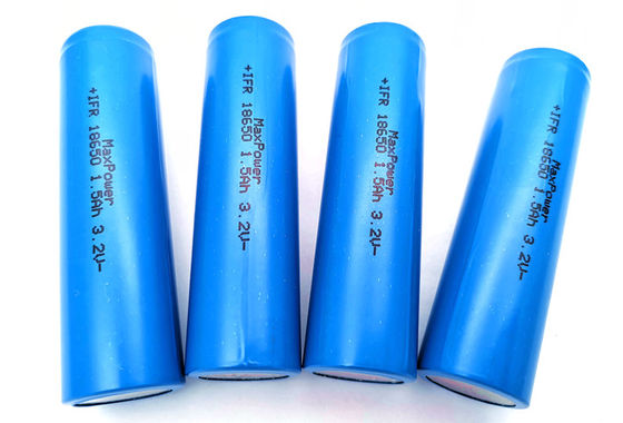 batteria ricaricabile LiFePO4 IFR18650 di 1KHz 3.2V 1500mAh per illuminazione di emergenza con l'UL dei CB del KC