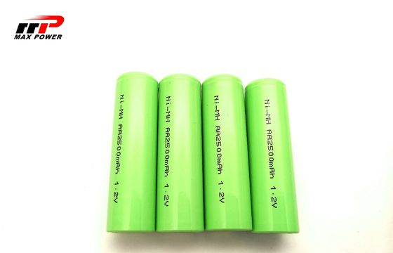 Batteria di NIMH AA2500mAh 1.2V per i prodotti digitali industriali con la certificazione dell'UL IEC/EN61951 del CE della Banca dei Regolamenti Internazionali