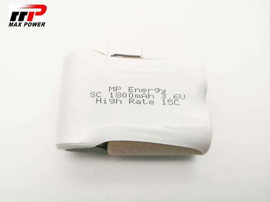 IEC MSDS dei CB di tasso 15C di scarico delle batterie 3.6V SC1800mAh di Nicd delle macchine utensili alto